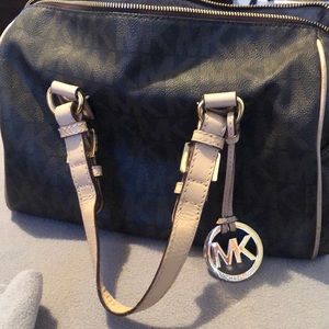 Brown Michael Kors bag with MK logo